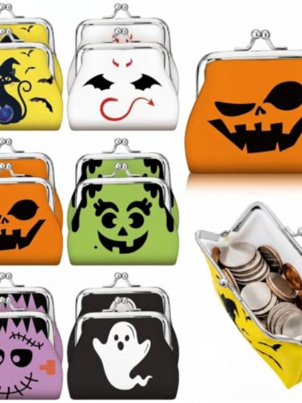 12 Pcs Small Halloween Purses for Adults